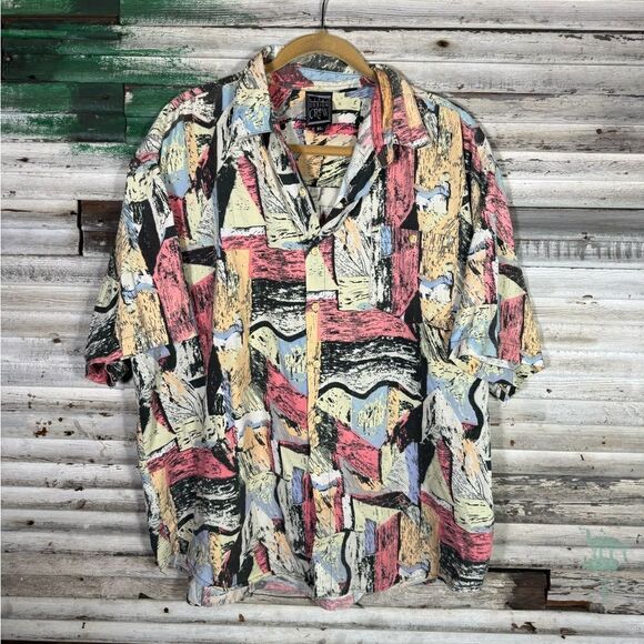 Colorful Vintage Button Up Shirt - Picture 1 of 6